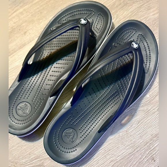 Crocs Men's Crocband Flip Flop Thong Casual Sandals - US Size 11 - Picture 2 of 5